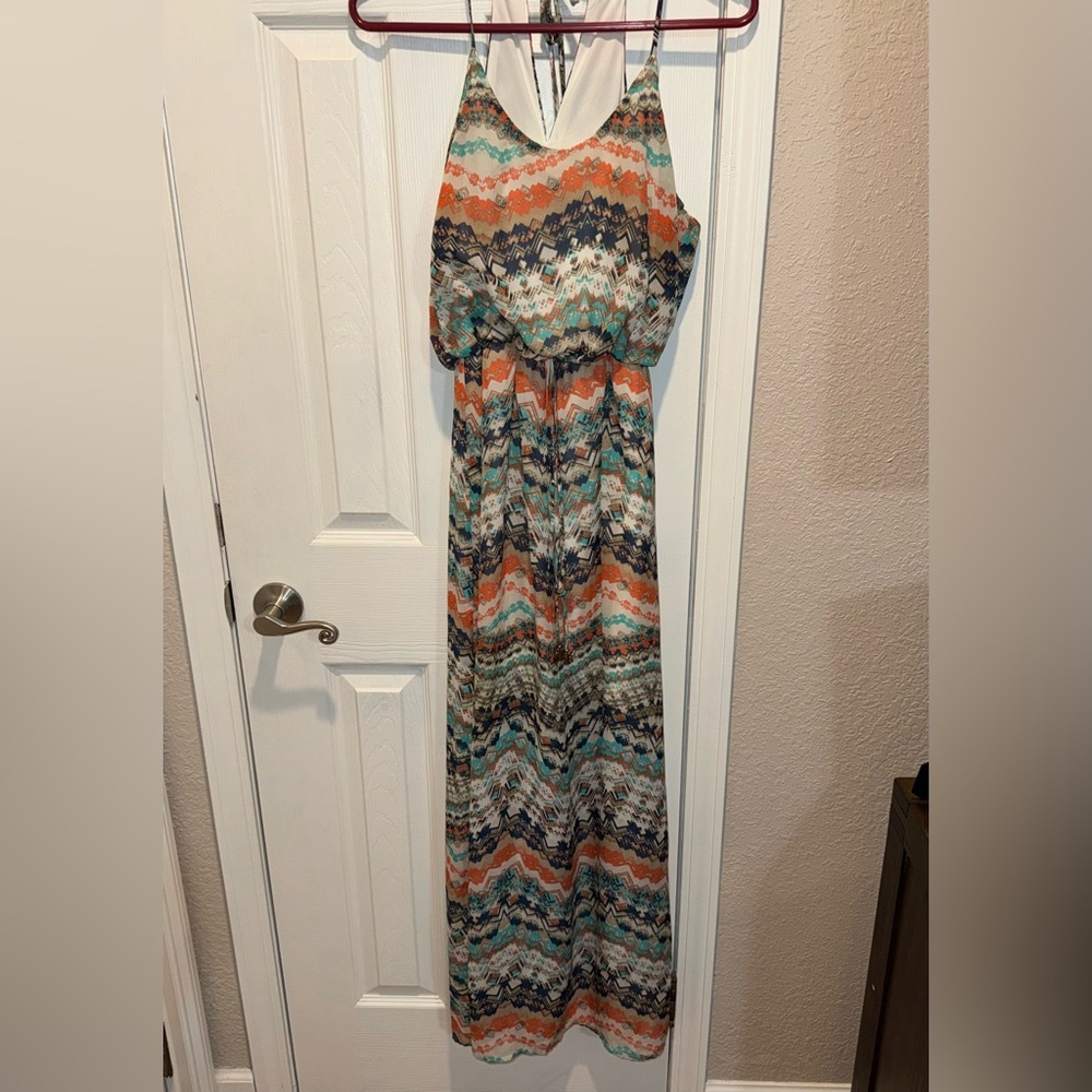 City Triangles Multicolor Zigzag Dress